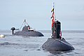 Б-345 «Могоча» и К-331 «Магадан» на параде кораблей во Владивостоке, 2009 год