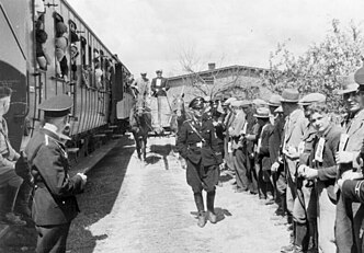 Прибытие немецких переселенцев из Галиции в Вартеланд, 1940 г.