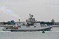 INS F51 «Trikand» там же, 2013 год (на фотографии видно, что вместо двух ЗРАК «Каштан» установлены две АУ АК-630)