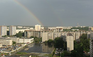 Вид на район после грозы