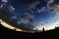 момент полной фазы затмения в окрестностях оз. Туркана, провинция Рифт-Валли, Кения
