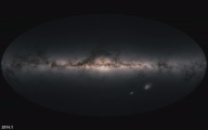 События микролинзирования[en] на карте галактики, наблюдаемые Gaia с 2014 по 2018 год[51][52]