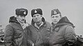 командир - Николаевский, старпом - Малашевский и помощник командира - Кучма К-433 (август 1983 год)
