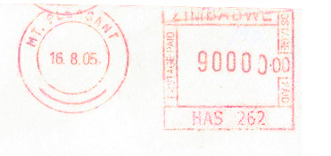 2005: &&&&&&&&&&090000.&&&&&090 000 долларов. Слева: календарный штемпель Маунт-Плезанта