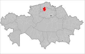 Айыртауский район на карте