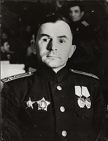 Капитан 1-го ранга А. В. Кузьмин в 1944 году