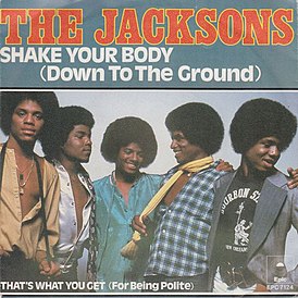 Обложка сингла The Jacksons «Shake Your Body (Down to the Ground)» (1978)