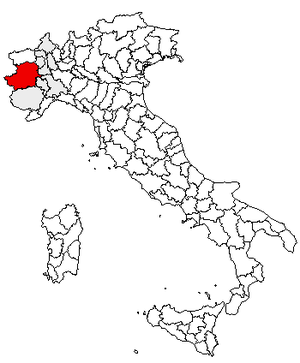 Провинция Турин на карте