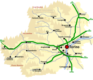 План метропольного города Турин