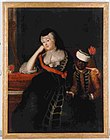Иоганна Шарлотта Ангальт-Дессауская, принцесса-аббатиса Херфордского монастыря с арапчонком. Городской архив Херфорда.