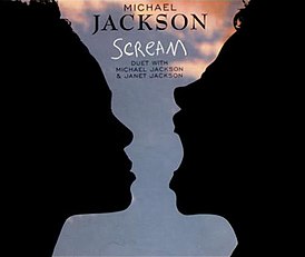 Обложка сингла Майкла Джексона и Джанет Джексон «Scream» ()