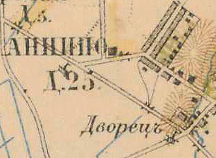 План деревни Аннино. 1885 год