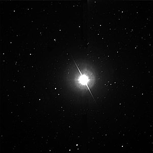 Снимок звезды, полученный интерферометром Паломарской обсерватории