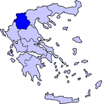 Западная Македония на карте