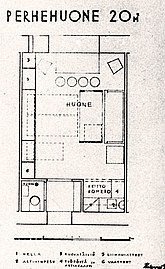 План семейной комнаты, 1935 год