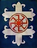 «Коловрат» на эмблеме словацкого объединения «Свет родной веры»