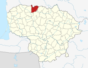 Жагарский район на карте