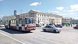 One of the 3 Ikarus 280.80 in Yekaterinburg. T2018 eighteen