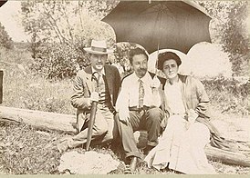 Леонид Сабанеев, Александр Скрябин и Татьяна Шлёцер, лето 1912