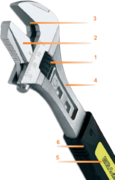 Разводной ключ «шведского типа» со шкалой