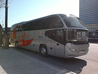 Автобусы для туристов в Баку с логотипом конкурса