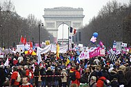 Протесты против однополых браков в Париже 24 марта 2013 года
