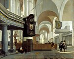 Внутренний вид Старой церкви в Амстердаме. 1660. Холст, масло. Государственная галерея искусств, Штутгарт