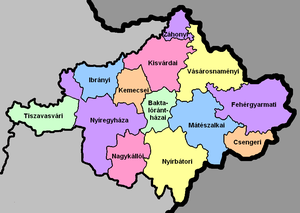 Сабольч-Сатмар-Берег на карте