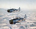 Два AT-6 Texan в полете возле «Люк-Филд» (1943)