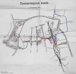 На схеме 1914 года обозначена как разъезд