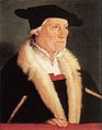Портрет космографа Себастиана Мюнстера. Ок. 1545. Картинная галерея. Берлин
