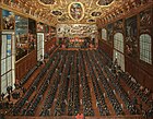 Вид зала Большого Совета Дворца дожей в Венеции во время голосования по выборам нового Совета. Между 1648 и 1650. Холст, масло. Частное собрание