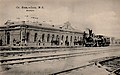 Открытка 1910 года: Железнодорожный вокзал станции Инза.