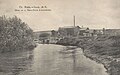 Инза, вид на реку Сюк-Сюм и водокачку в начале XX века, открытка.