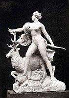 Диана-Охотница («Нимфа-Охотница», ок. 1894), выставлялась скульптором на Парижском Салоне 1894 года, текущее местонахождение неизвестно) .