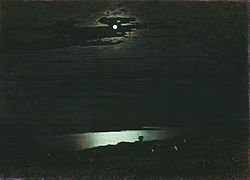 А. И. Куинджи. Лунная ночь на Днепре. 1880