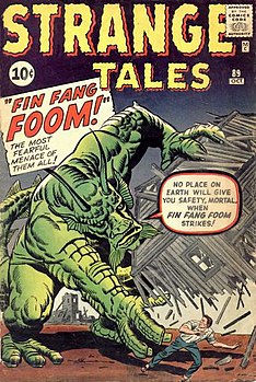 Фин Фан Фум на обложке Strange Tales #89 (Октябрь 1961) Рисунок Джека Кёрби