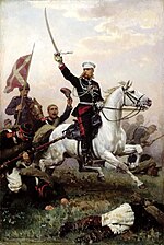 Генерал М. Д. Скобелев на коне. 1883 Областной художественный музей им. В. П. Сукачева, Иркутск