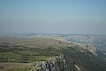 Вид с Ангар-Буруна на обрывы Нижнего плато
