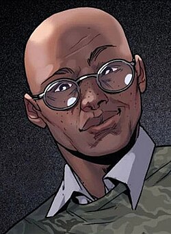 Джефферсон Дэвис в комиксе Ultimate Spider-Man vol. 3 #1 (сентябрь 2011) Художник — Сара Пикелли.