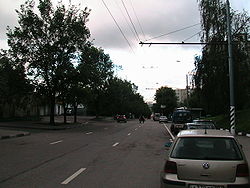 Вид от Литовского бульвара. Июнь 2010 года