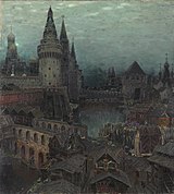 На рассвете у Воскресенского моста. Конец XVII века. 1900