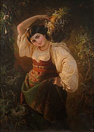 «Итальянка с вазой», Юлия Вильгельмине Хаген-Шварц (1824‒1902). Ок. 1850-х гг.