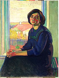 «Портрет Виктории Мартна (Портрет В. Трийк)», Николай Трийк (1884‒1940). Ок. 1910. Холст, масло.