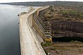 ГЭС Капанда. Вид на гребень плотины