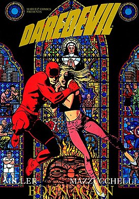 Обложка Daredevil: Born Again Художник —Дэвид Маццукелли.