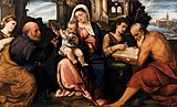 Мадонна с Младенцем и святыми. Между 1525 и 1530 гг. Дерево, масло. Ка-Реццонико, Венеция
