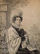 Портрет неизвестной в шляпе, 1820-е г.