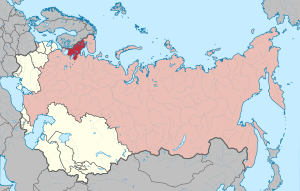 Карельская Автономная Советская Социалистическая Республика на карте