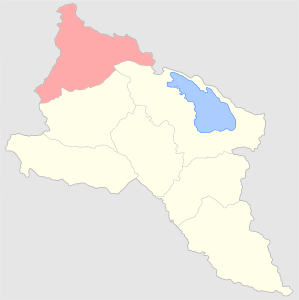 Александропольский уезд на карте